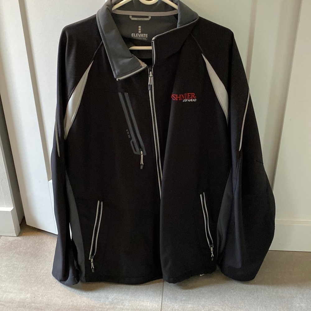 Basically brand new black Elevate coat size XL with company sponsor